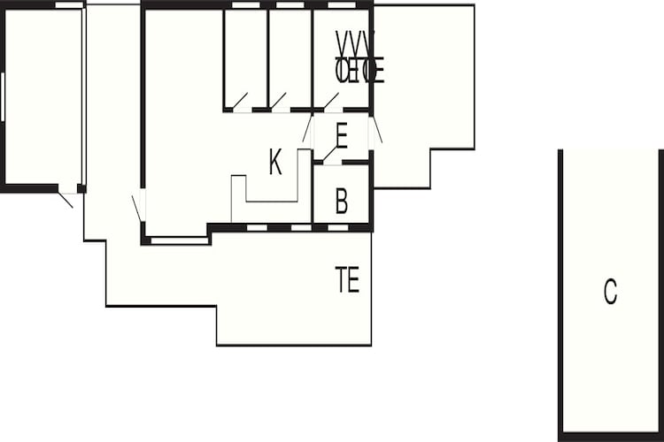 Maison de vacances pour 6 a Thyholm-By Traum - Plan