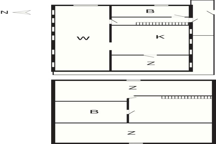 6 person holiday home in Hals-By Traum - Floor plan