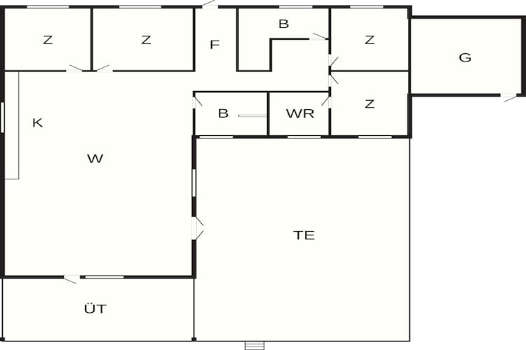 9 persoons vakantie huis in Skibby-Plattegrond