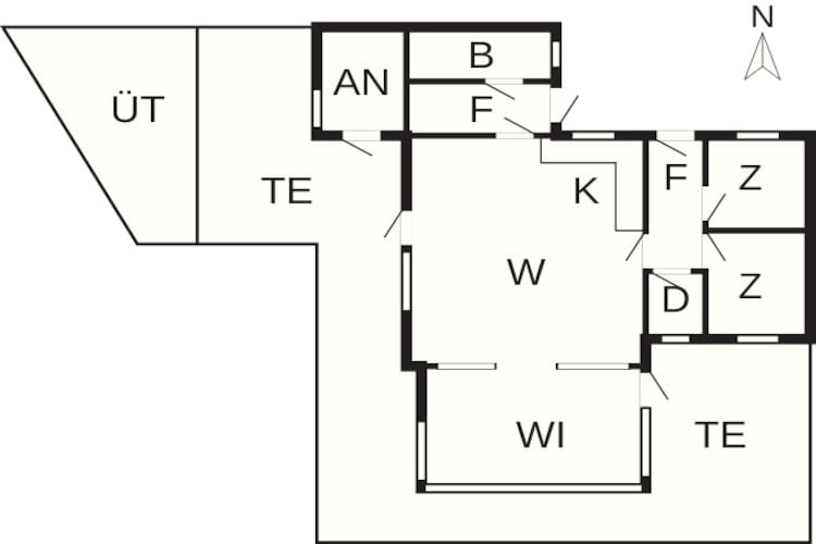 6 persoons vakantie huis in Børkop-By Traum-Plattegrond