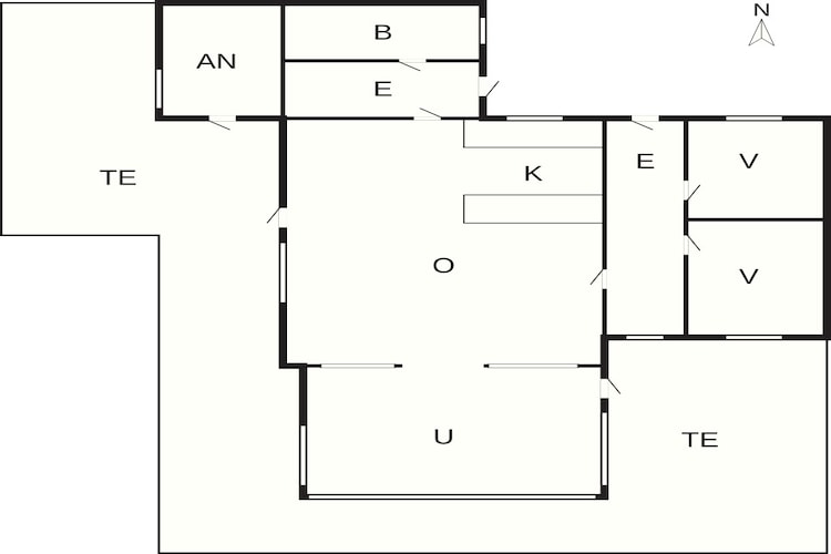 6 Personen Ferienhaus in Børkop-By Traum-Grundriss