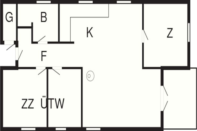 Maison de vacances pour 6 a Løkken-By Traum - Plan