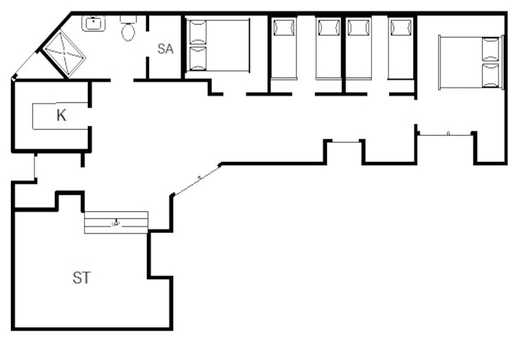 6 persoons vakantie huis in Vejers Strand-Plattegrond
