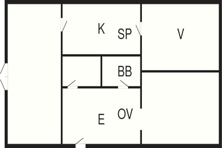 Maison de vacances pour 4 a Rudkøbing-By Traum - Plan