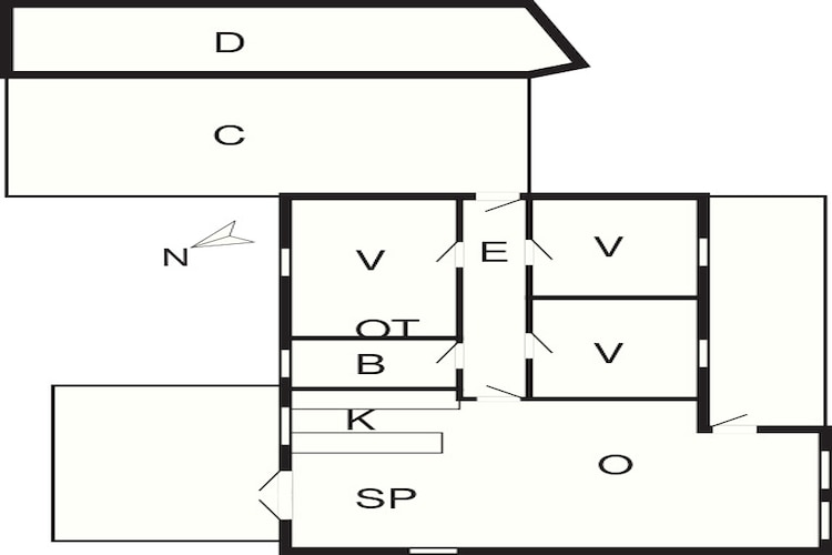 6 Personen Ferienhaus in Ulfborg-By Traum - Grundriss