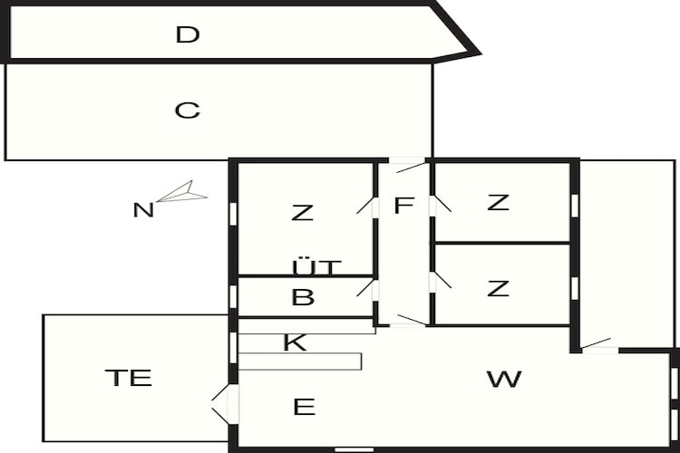 6 Personen Ferienhaus in Ulfborg-By Traum - Grundriss