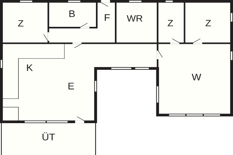 Ruim meerzijde toevluchtsoord-Plattegrond