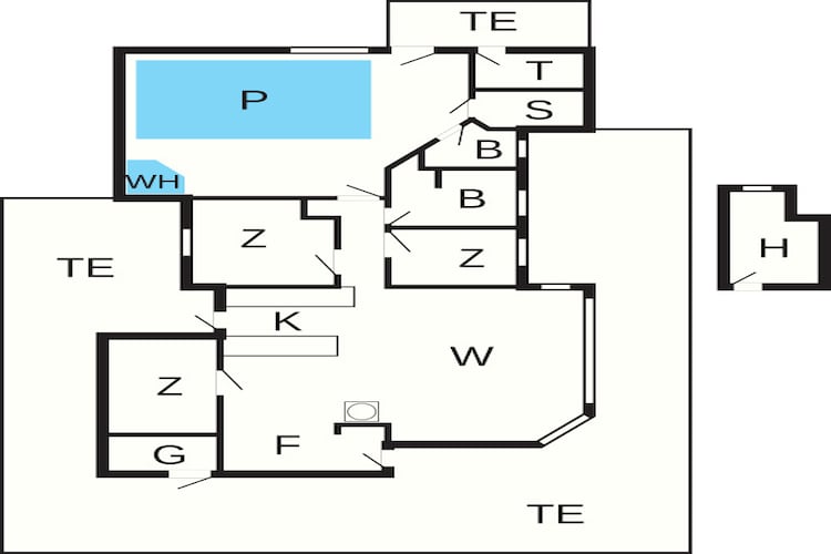 Maison de vacances pour 8 a Hals-By Traum - Plan