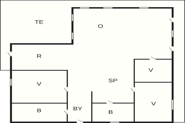 6 persoons vakantie huis in Aakirkeby-By Traum - Plattegrond