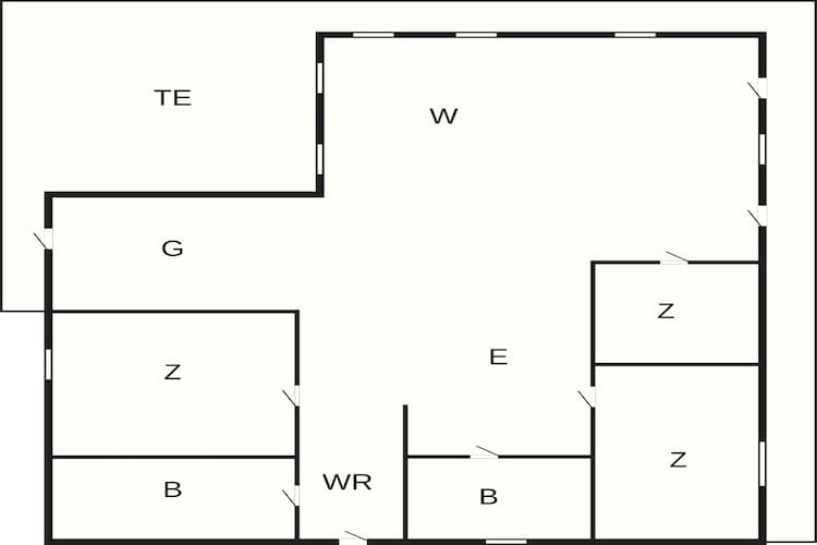 6 persoons vakantie huis in Aakirkeby-By Traum - Plattegrond