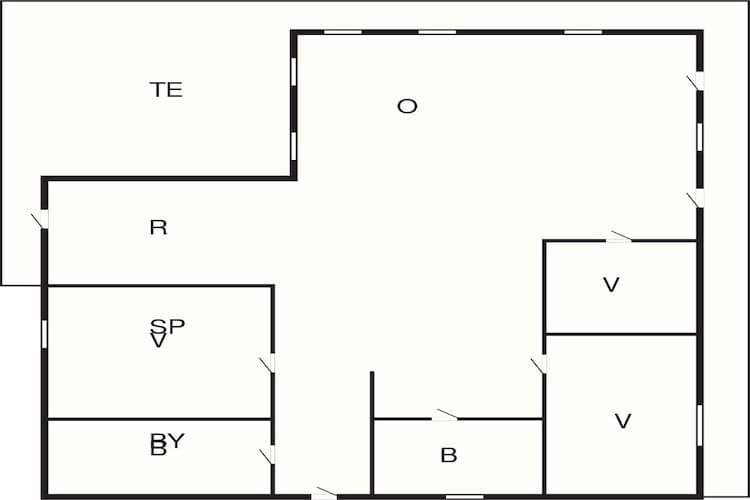 6 persoons vakantie huis in Aakirkeby-By Traum - Plattegrond