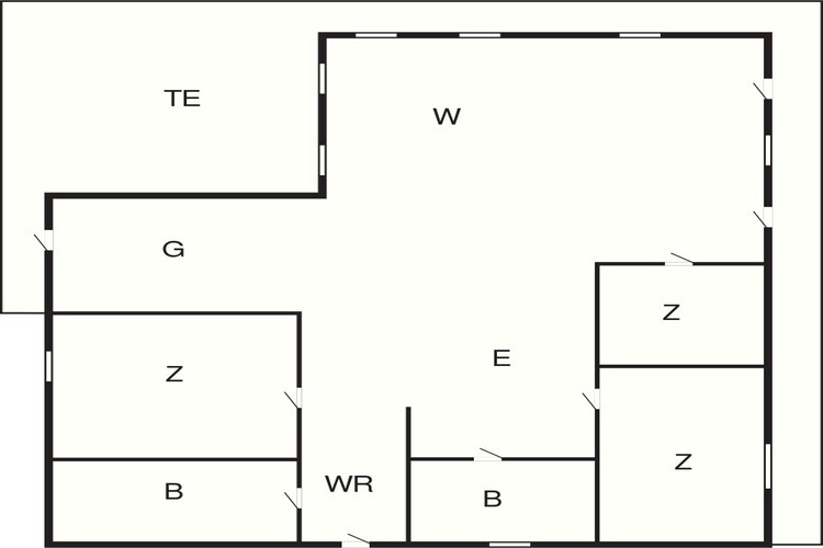 6 persoons vakantie huis in Aakirkeby-By Traum - Plattegrond