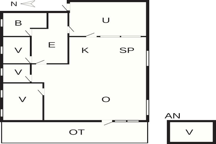 6 persoons vakantie huis in Gørlev-By Traum-Plattegrond