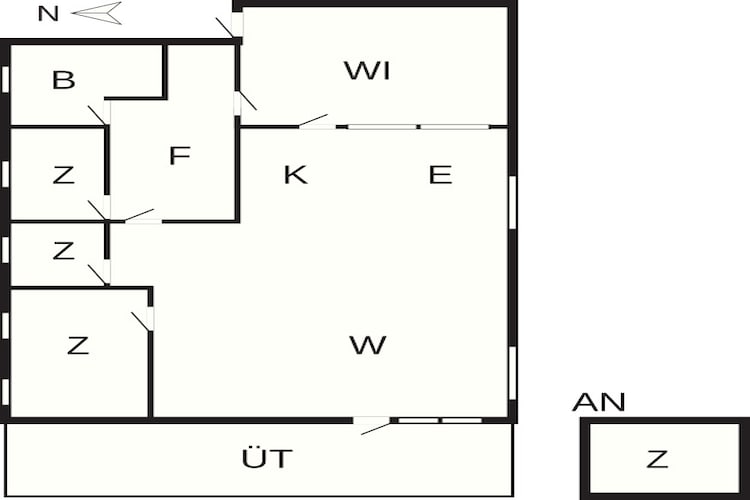 6 persoons vakantie huis in Gørlev-By Traum-Plattegrond