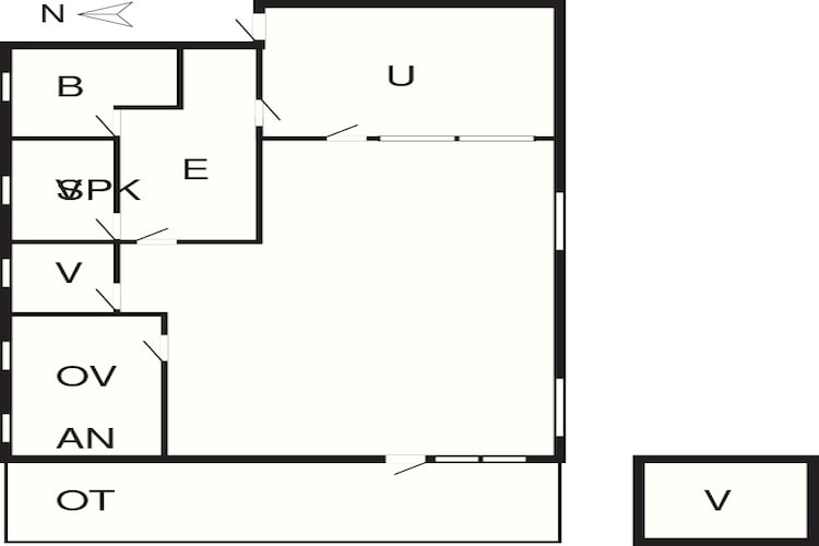 6 Personen Ferienhaus in Gørlev-By Traum - Grundriss