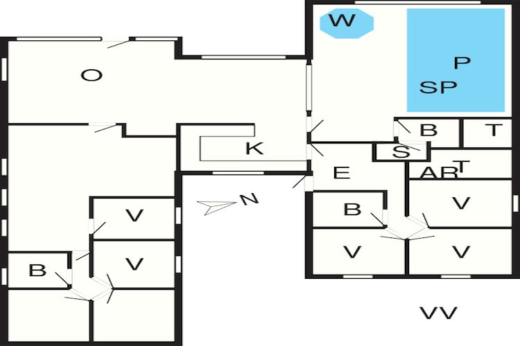 Luxe retraite in Blavand -- By Traum Ferienwohnungen-Plattegrond