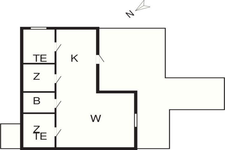 6 persoons vakantie huis in Nysted-By Traum-Plattegrond