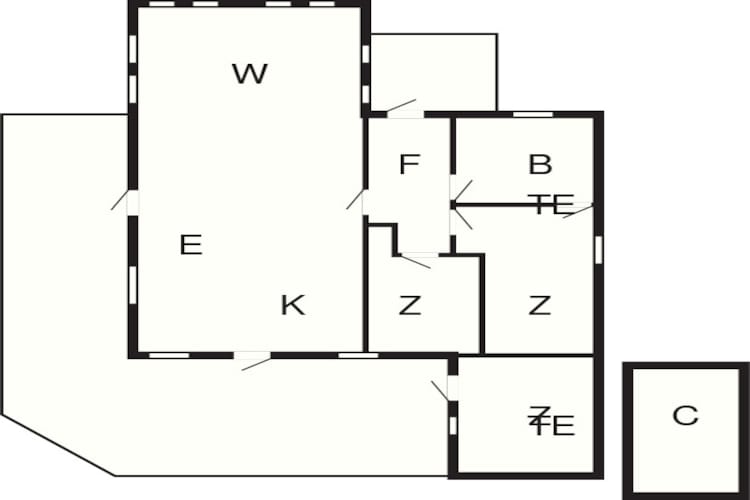 6 persoons vakantie huis in Nexø-Plattegrond