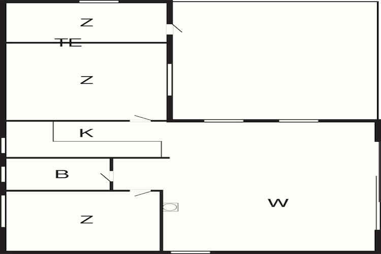 Afgelegen toevluchtsoord in Blavand -- By Traum Ferienwohnungen-Plattegrond