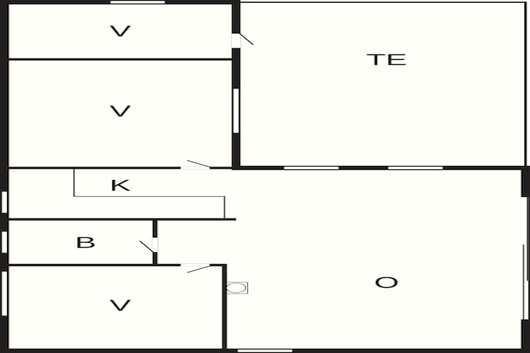 Afgelegen toevluchtsoord in Blavand -- By Traum Ferienwohnungen-Plattegrond