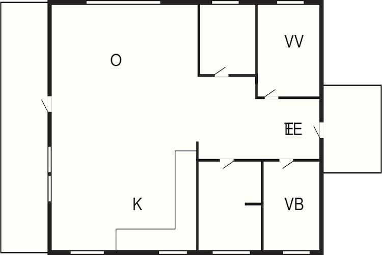 Maison de vacances pour 5 a Bording-By Traum - Plan