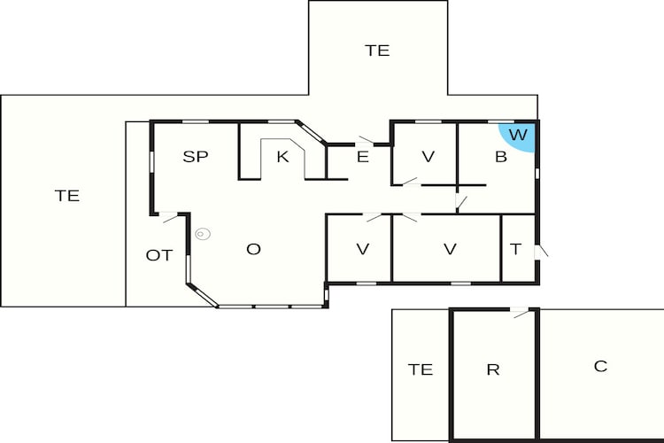6 person holiday home in Hals-Floor plan