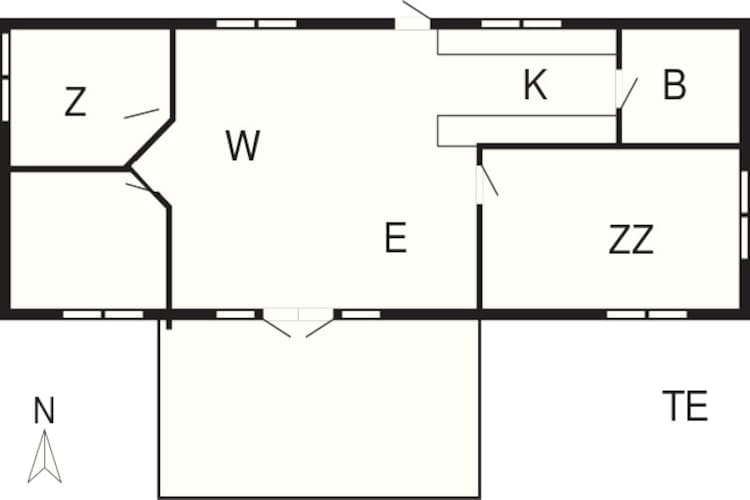 Maison de vacances pour 5 a Dronningmølle-By Traum-Plan d'étage