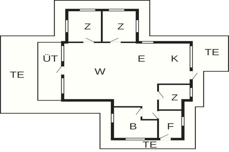 Maison de vacances pour 7 a Hejls-By Traum - Plan