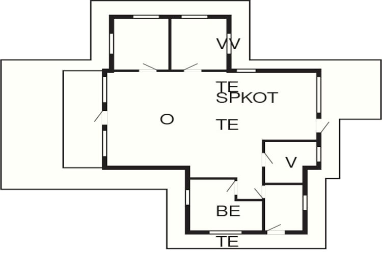 Luxe vakantiehuis met 7 gastenverblijven in Hejls - Plattegrond