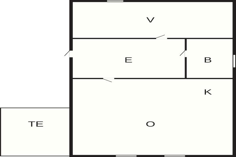 4 persoons vakantie huis in Bryggja-By Traum-Plattegrond