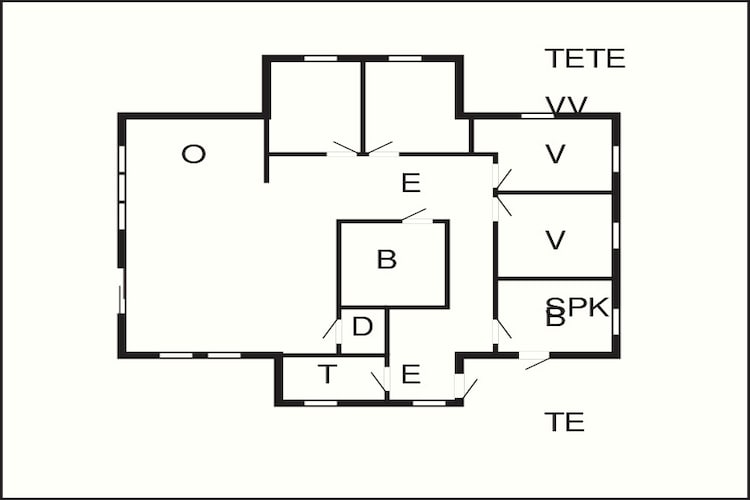8 person holiday home in Korssund-By Traum-Floor plan