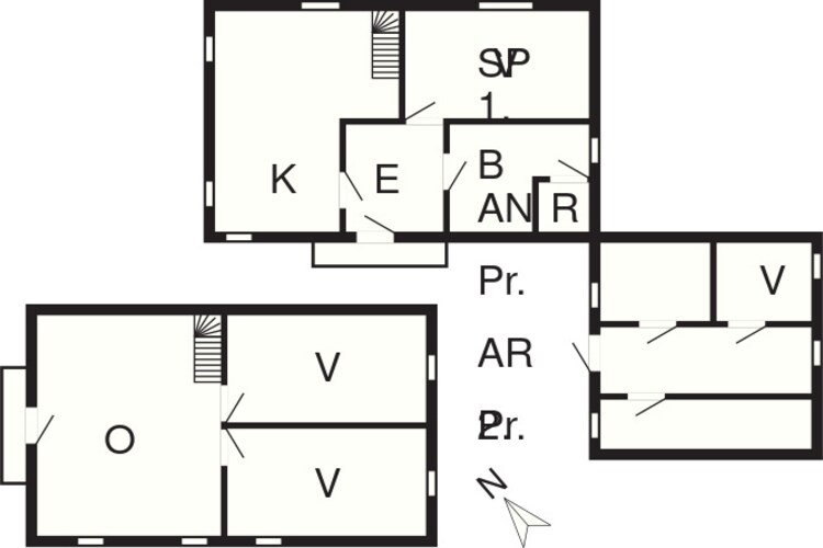 Maison de vacances pour 10 a Roslev-By Traum - Plan