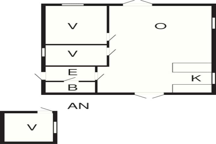 4 persoons vakantie huis in Idestrup-Plattegrond