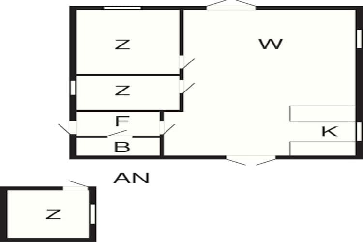 4 persoons vakantie huis in Idestrup-Plattegrond