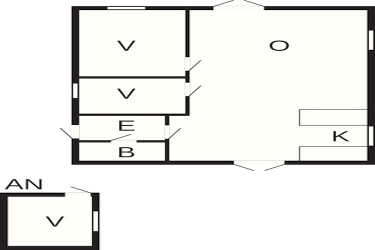 Rustige strand retraite -- By Traum Ferienwohnungen-Plattegrond