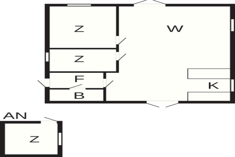 Rustige strand retraite -- By Traum Ferienwohnungen-Plattegrond
