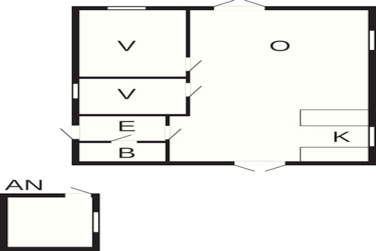 Rustig strandverblijf - Door Traum-Plattegrond