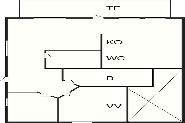 4 person holiday home in MÅLØY-By Traum-Floor plan