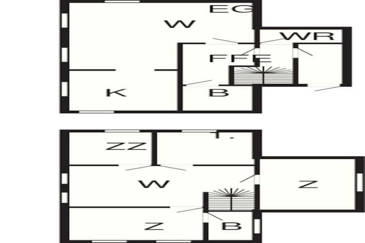 Maison de vacances pour 6 a Hernar-By Traum-Plan d'étage
