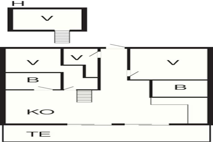4 room-Plattegrond