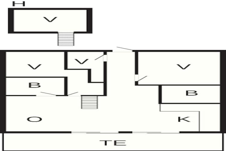 4 room-Plattegrond