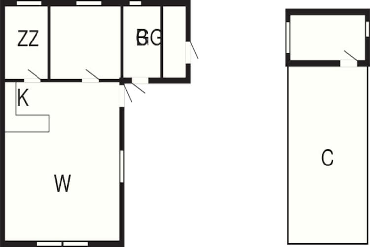 4 persoons vakantiehuis in Løkken - Plattegrond