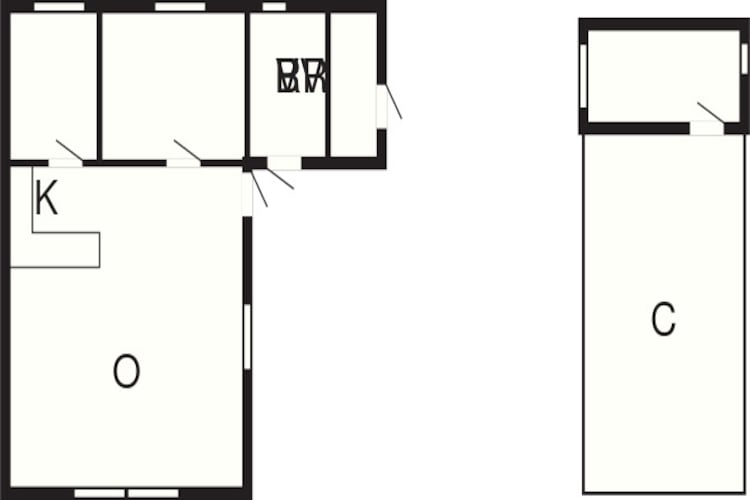 4 persoons vakantiehuis in Løkken - Plattegrond