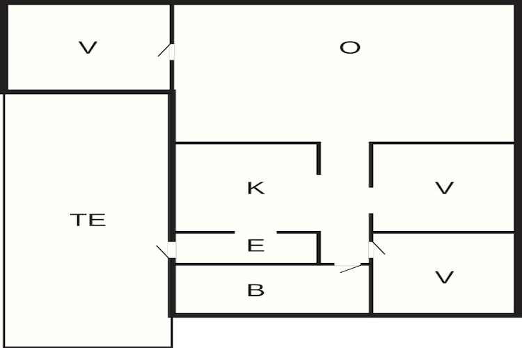 6 Personen Ferienhaus in Saltum-By Traum-Grundriss