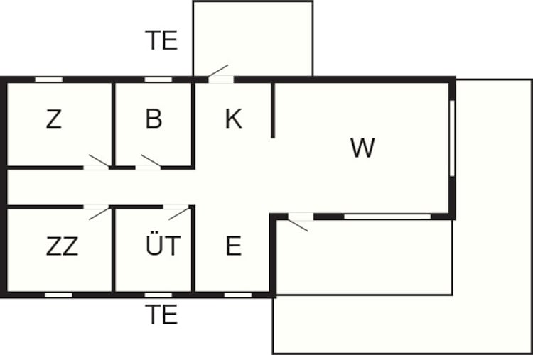Maison de vacances pour 6 a Hadsund-By Traum - Plan