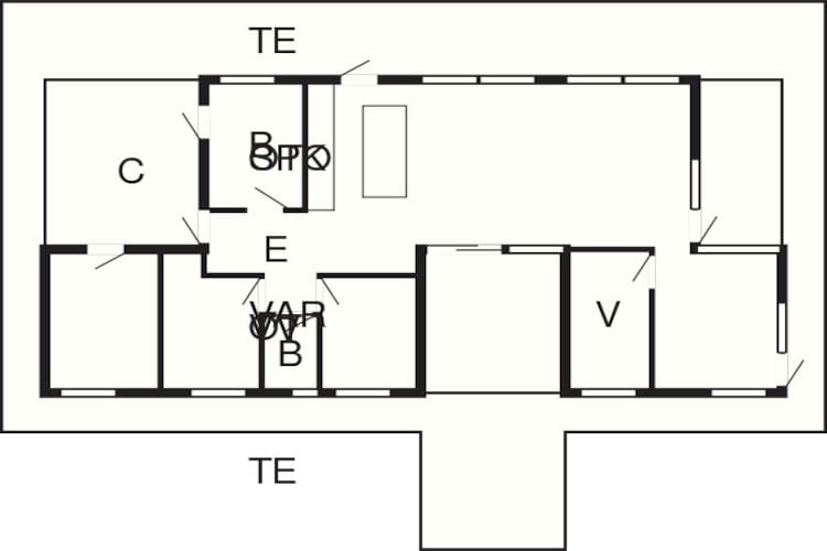 Modern toevluchtsoord in Graerup - Plattegrond