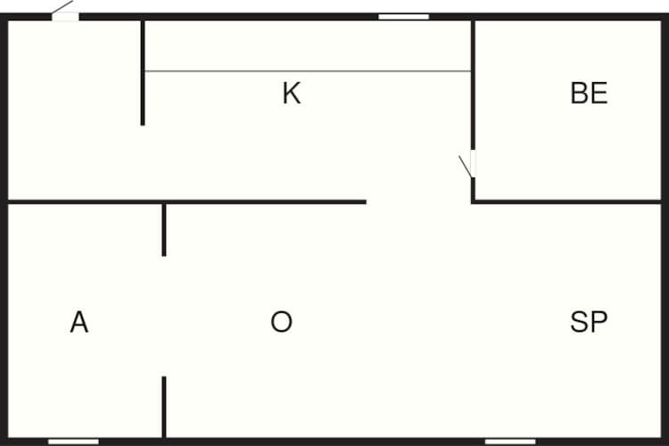 Maison de vacances pour 4 a YSTAD-By Traum-Plan d'étage