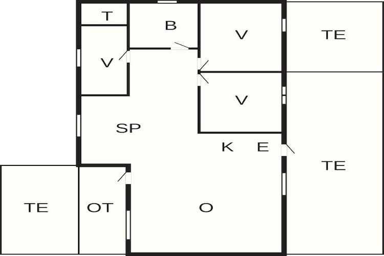 6 persoons vakantie huis in Hadsund-Plattegrond