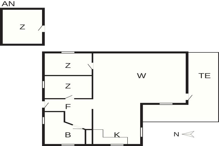 6 persoons vakantie huis in Øster Assels-By Traum-Plattegrond