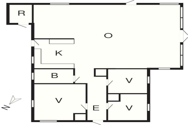 Maison de vacances pour 6 a Hals-By Traum - Plan